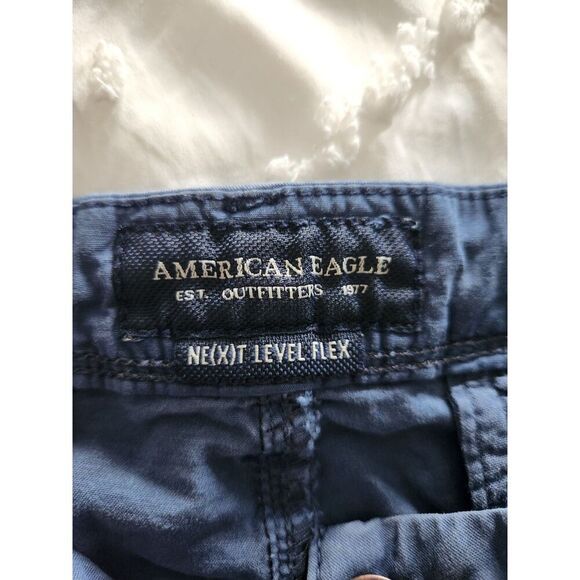 American Eagle Men’s Shorts – Size 36, Blue (Pre-owned, Excellent Condition) - Picture 3 of 4